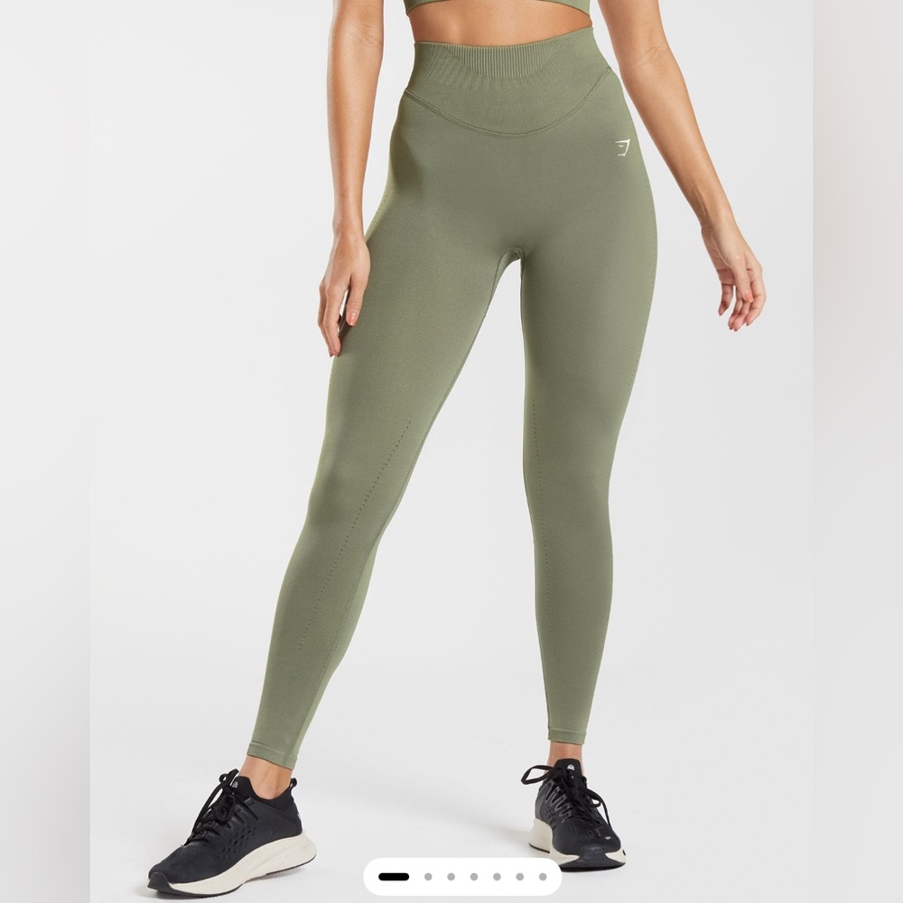 Gymshark Sweat Seamless Leggings in Dusty Olive 🫒